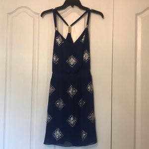 White house black market blue summer dress